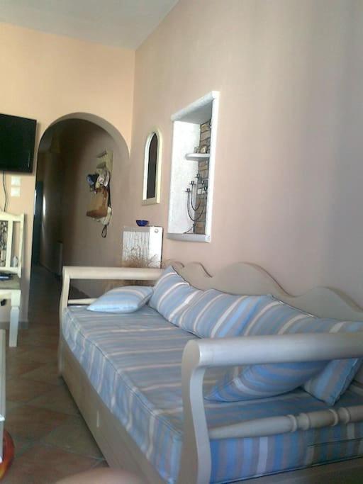 Blue House Villa Koronos Bagian luar foto