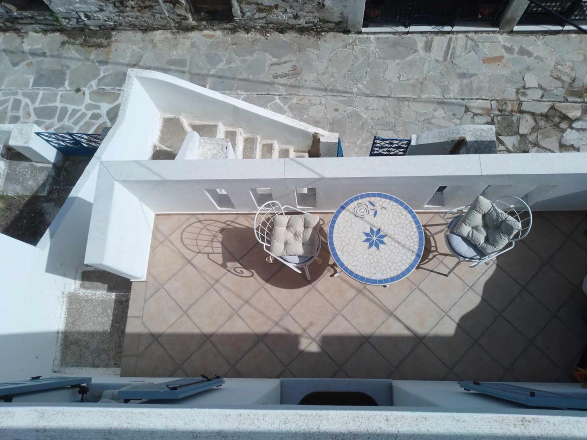 Blue House Villa Koronos Bagian luar foto
