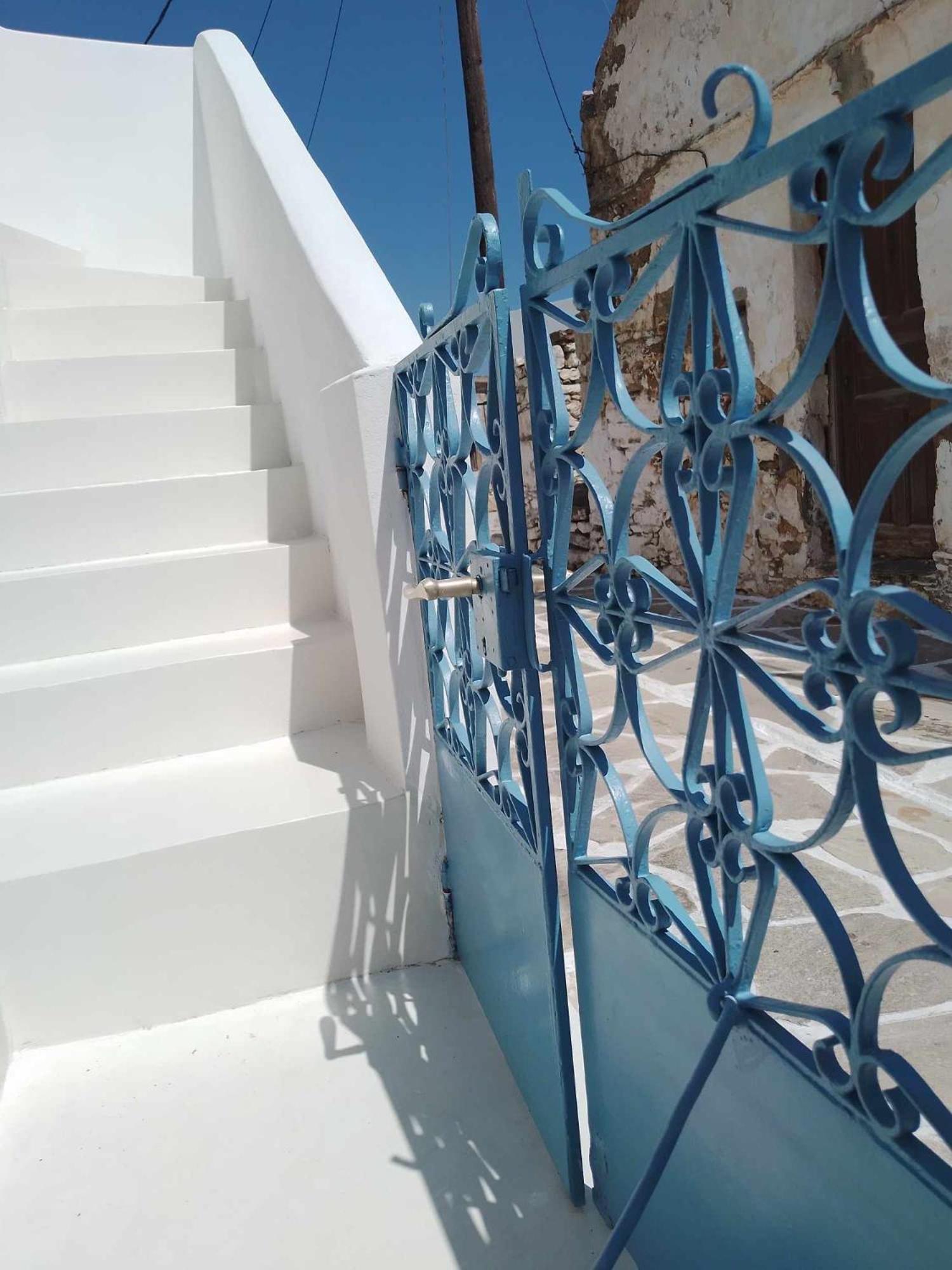 Blue House Villa Koronos Bagian luar foto